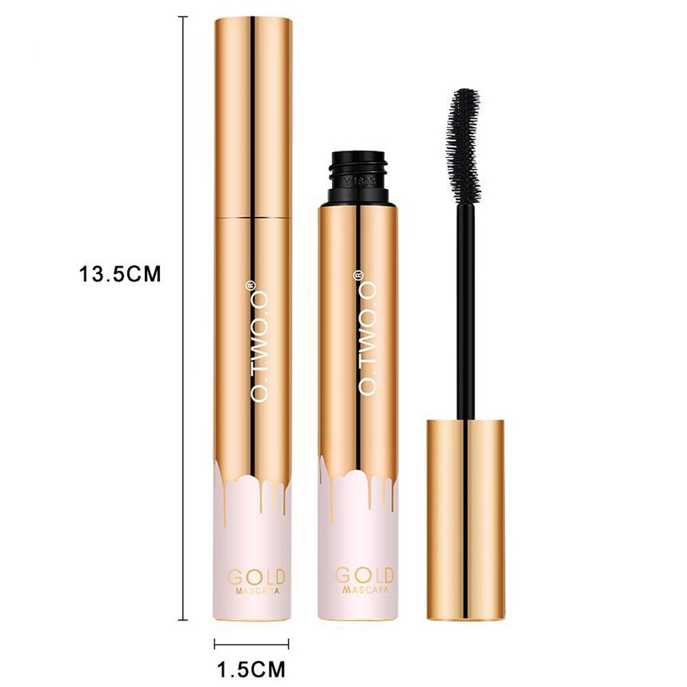 Туш для вій з ефектом подовження O.TWO.O Instant Oversize Volume Gold Mascara 10 г Чорний - фото 4