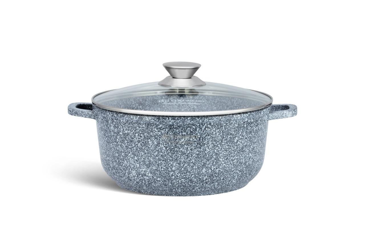 Набір кухонного посуду Edenberg 14 пр. з гранітним антипригарним покриттям (EB-8145) - фото 3 Набір кухонного посуду Edenberg 14 пр. з гранітним антипригарним покриттям (EB-8145) - фото 3