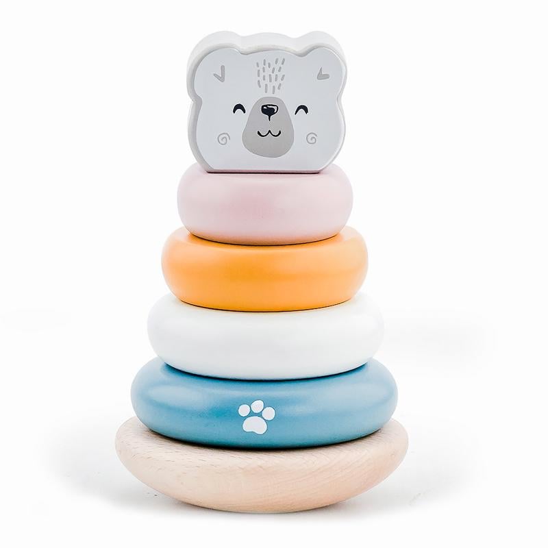 Пирамидка Viga Toys Белый медведь (Lam10122335)