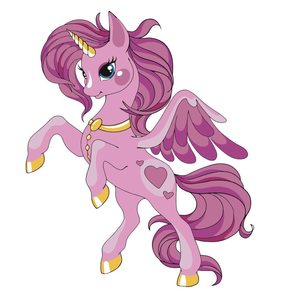 Картина по номерам Strateg Розовый пегас 30x30 см (ES098)