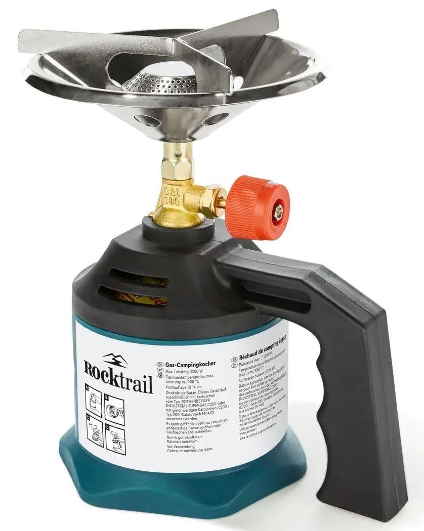 Газова плита кемпінгова Rocktrail 1200 Вт Чорний (100361500001) Газова плита кемпінгова Rocktrail 1200 Вт Чорний (100361500001)