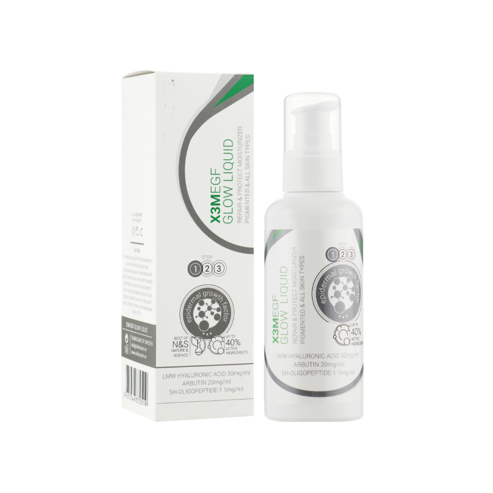Тонік освітлювальний і освіжальний для обличчя Clinicare X3M Egf Glow Liquid Moisturiser 100 мл