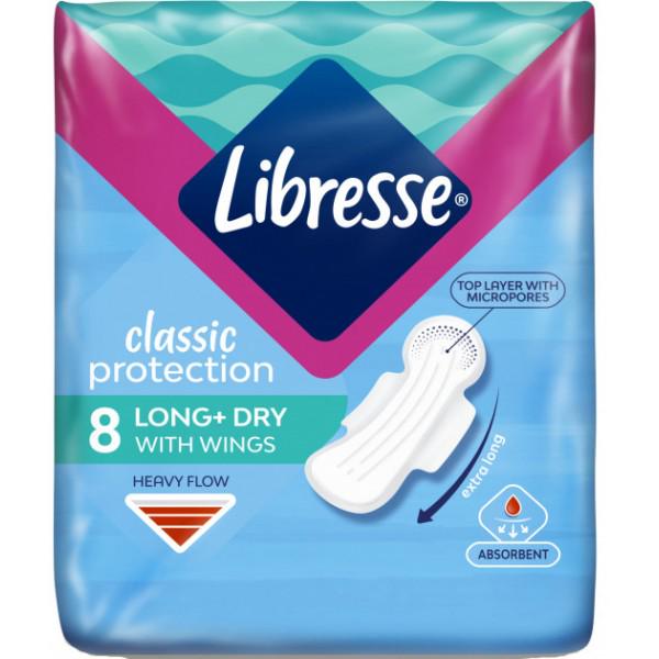 Гигиенические прокладки Libresse Classic Protection Long Dry Поверхность сеточка 8 шт. (233291)