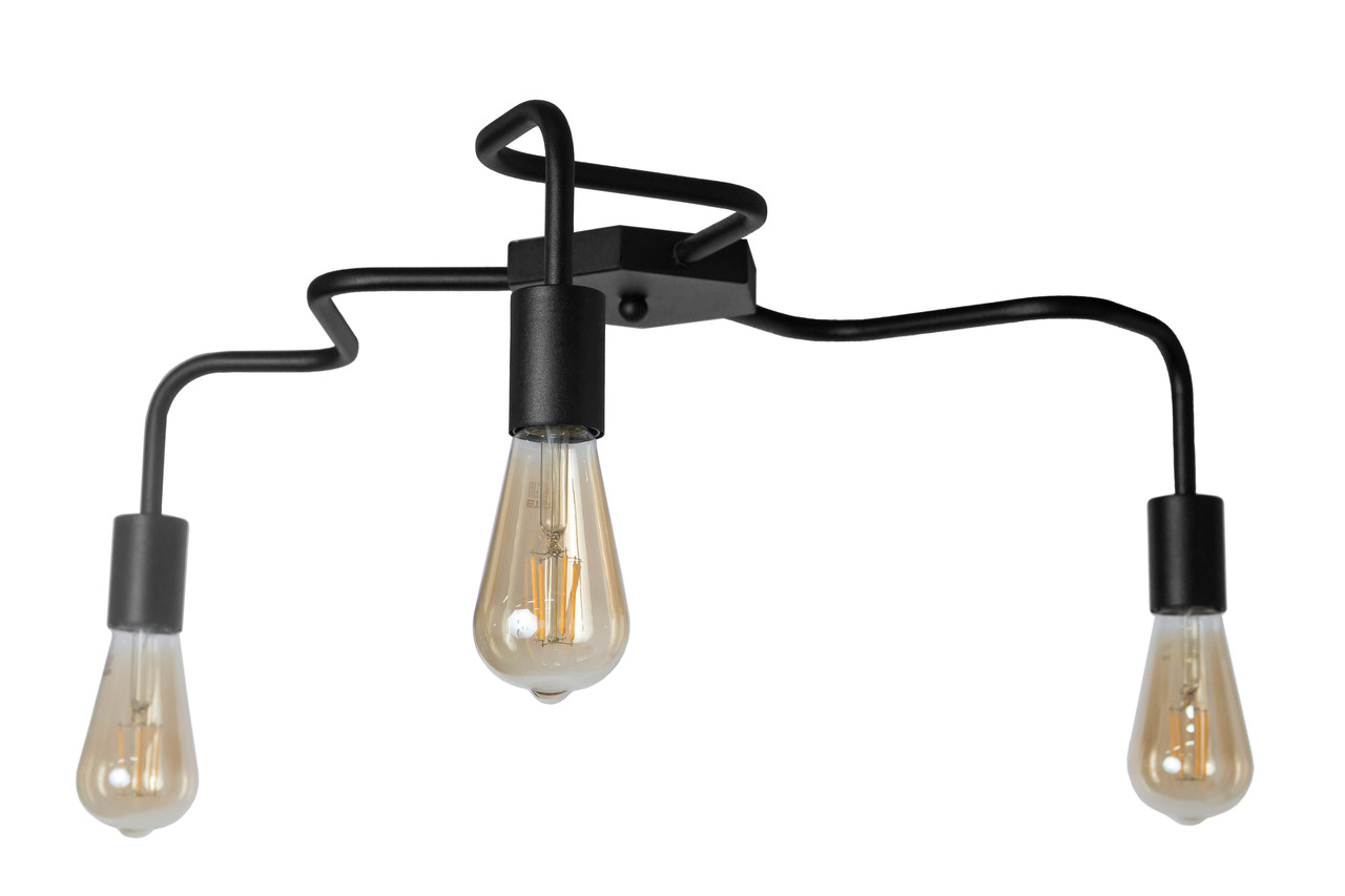 Люстра потолочная MSK ELECTRIC Laminari NL 17503-3 BK