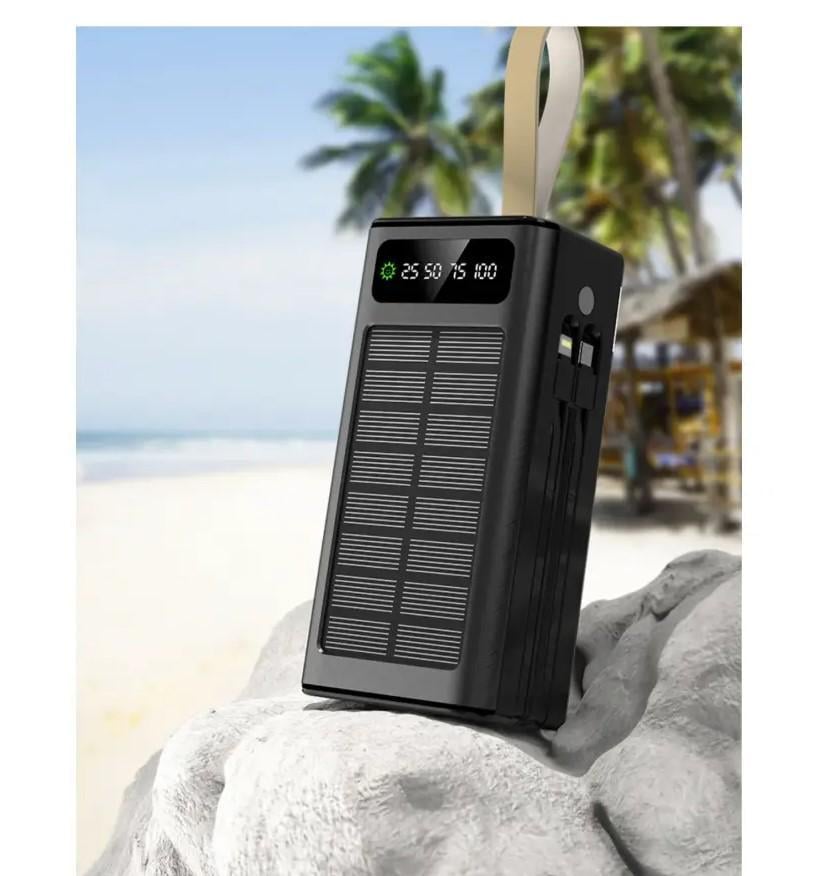 Повербанк ACL PW90 SOLAR TypeC/Lighting 30000 mAh Black