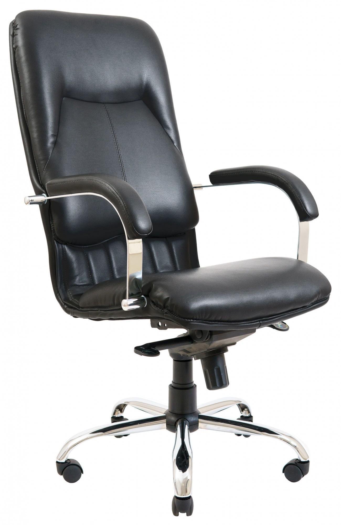 Кресло офисное компьютерное Nicosia Софитель 02 Хром М2 AnyFix Черный