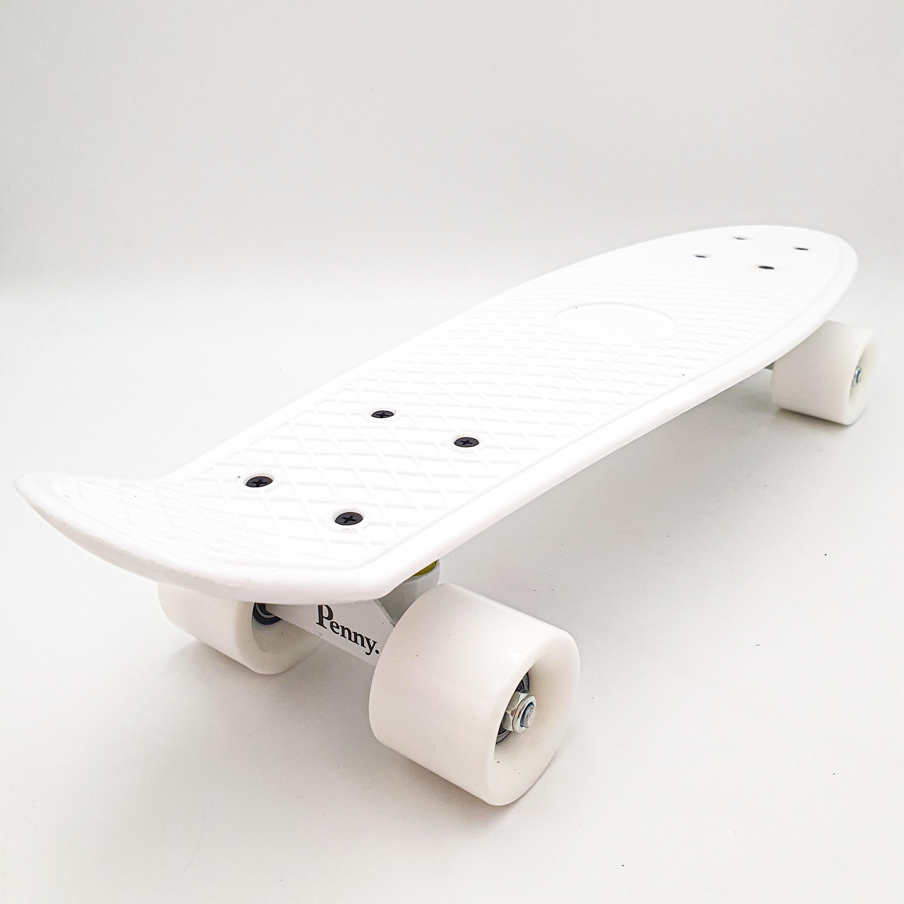 Пенни борд Penny Board Pastel Series 55х15 см ABEC 7 матовые Белый (b62d8afb) - фото 4