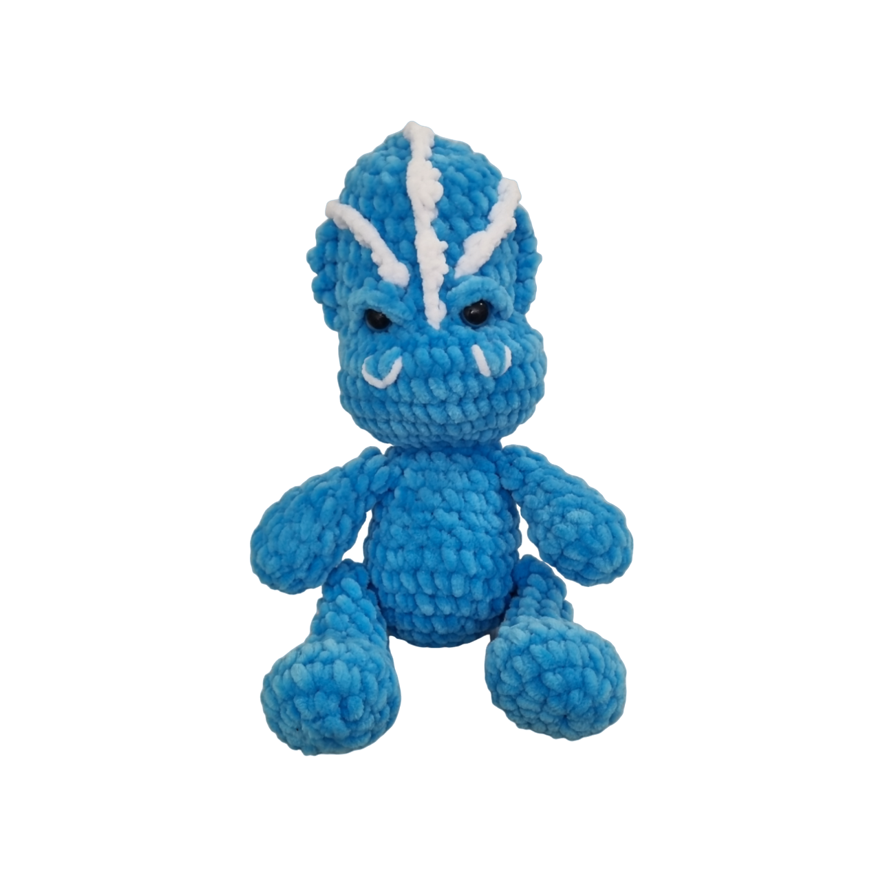 Мягкая вязаная игрушка дракоша 30 см (01_P0502022174)