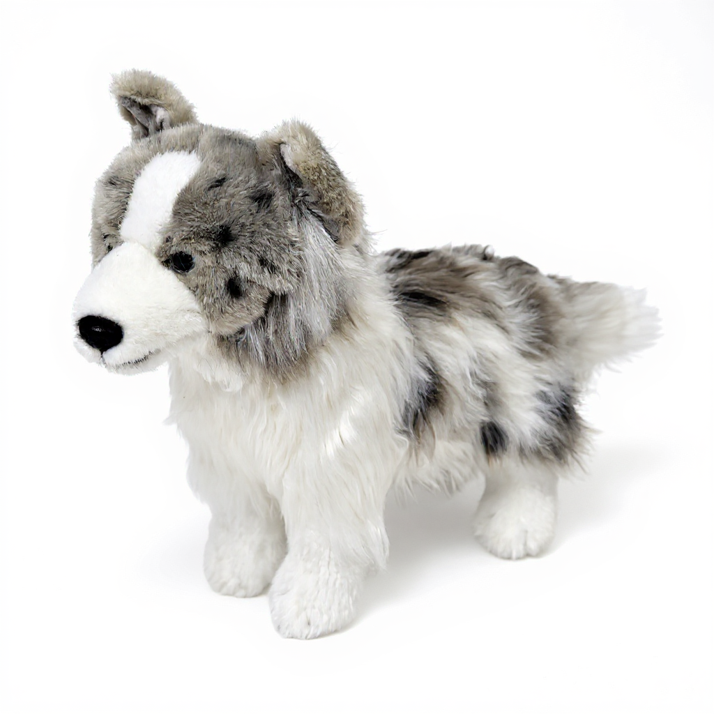 Мягкая игрушка собака Collie 35 см Border Серый (34112691) Мягкая игрушка собака Collie 35 см Border Серый (34112691)