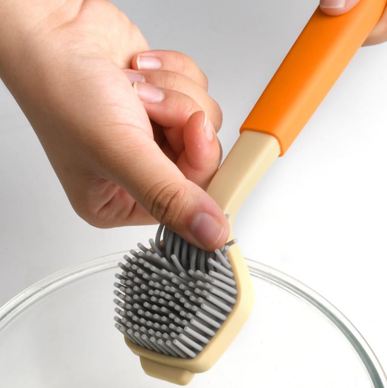 Щетка для мытья посуды 10930 26,8х6 см Оранжевый (4570708) - фото 2 Щетка для мытья посуды 10930 26,8х6 см Оранжевый (4570708) - фото 2