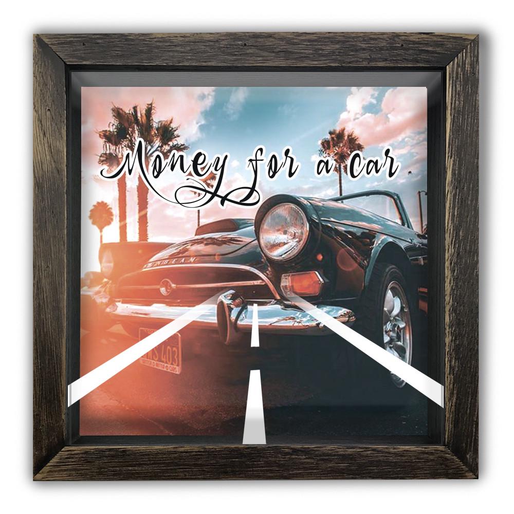 Копилка Money for a car 20x20x6,5 см винтаж Коричневый (хркп0005ква)