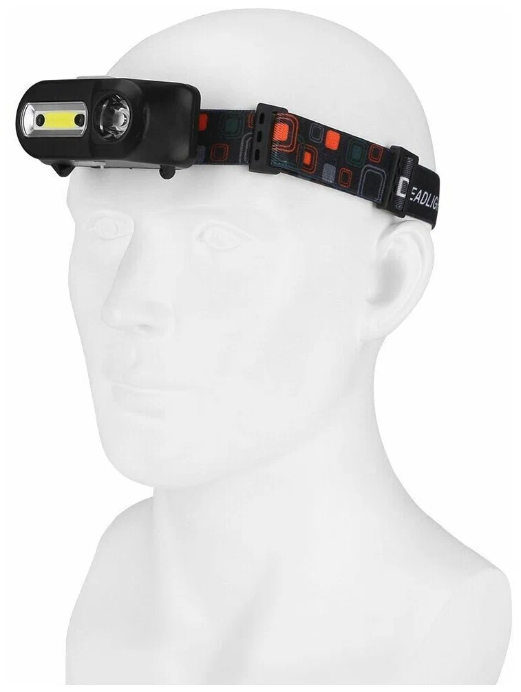 Ліхтар налобний Bailong KX-1804A-XPE+COB Li-Ion з датчиком руху (2322380808) - фото 9