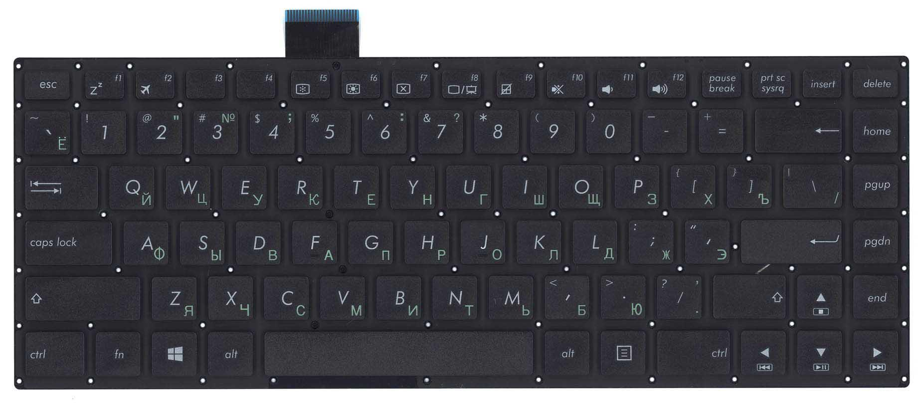 Клавиатура для ноутбука Asus EeeBook E402 Black
