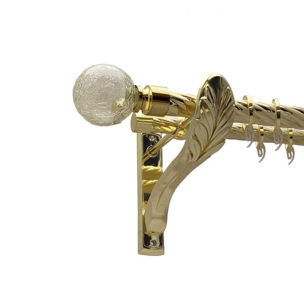 Карниз Orvit Сепия двухрядный скрученный 25/19 мм 200 см Золотой (00-00010988)