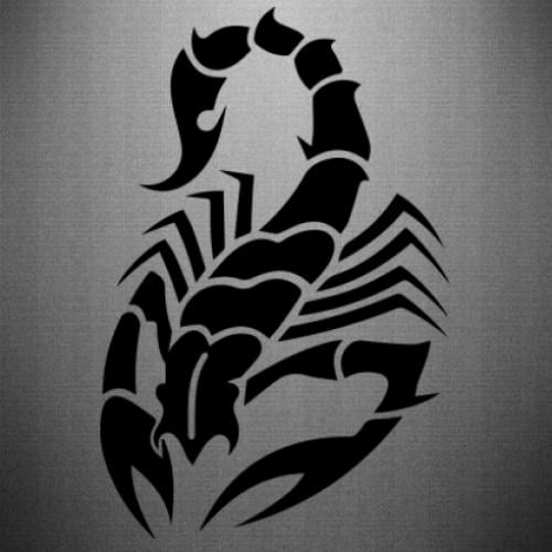 Наклейка Scorpio 32,9x50 см Черный (21563283)