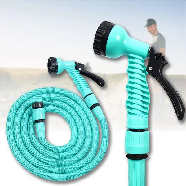 Гибкий шланг для полива EXPANDABLE GARDEN HOSE 15 м растягивающийся с распылителем 7 режимов - фото 6 Гибкий шланг для полива EXPANDABLE GARDEN HOSE 15 м растягивающийся с распылителем 7 режимов - фото 6