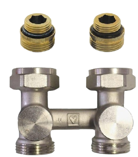 Узел подключения Herz-3000 прямой с двухсторонним перекрытием (TK-1376622)