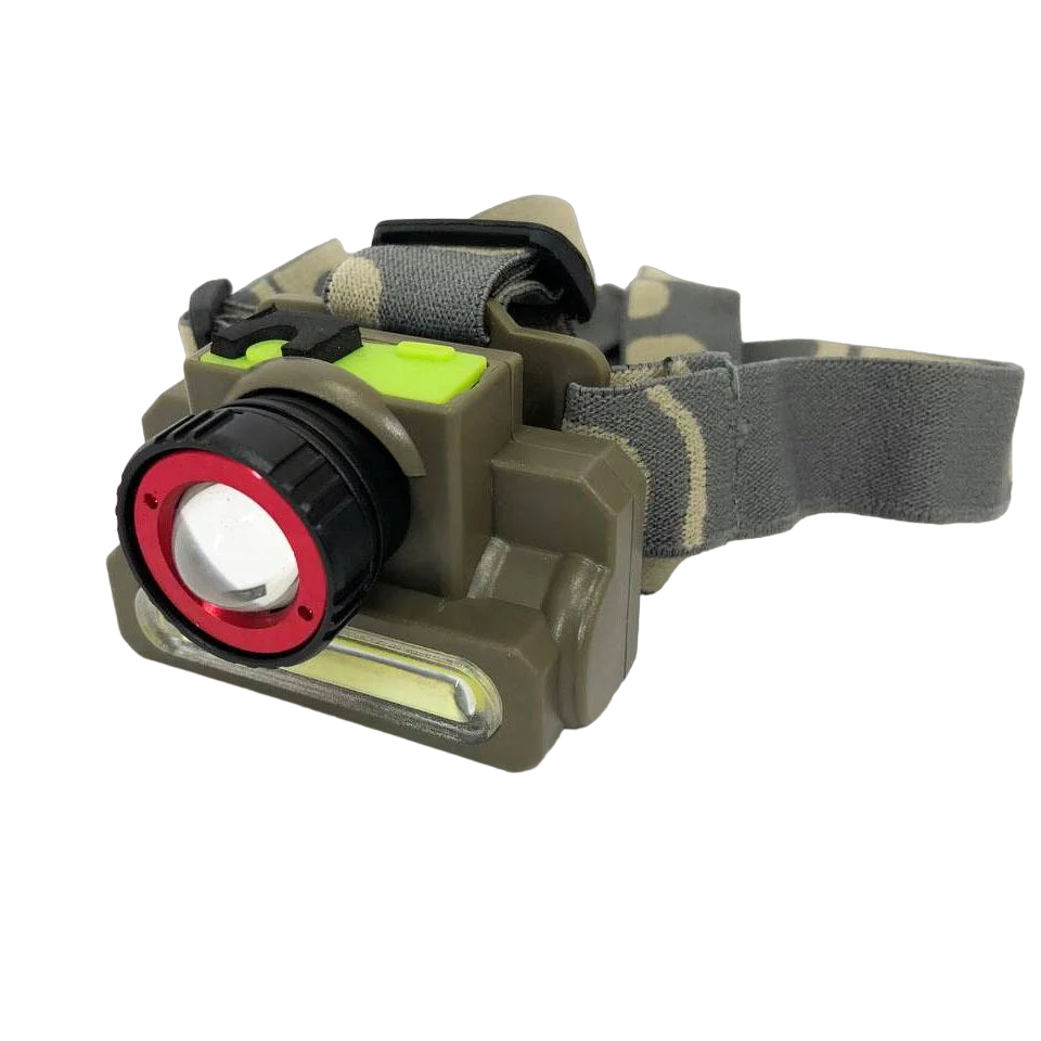 Фонарь налобный 8808/6908-XPE+COB micro USB (ws66414)