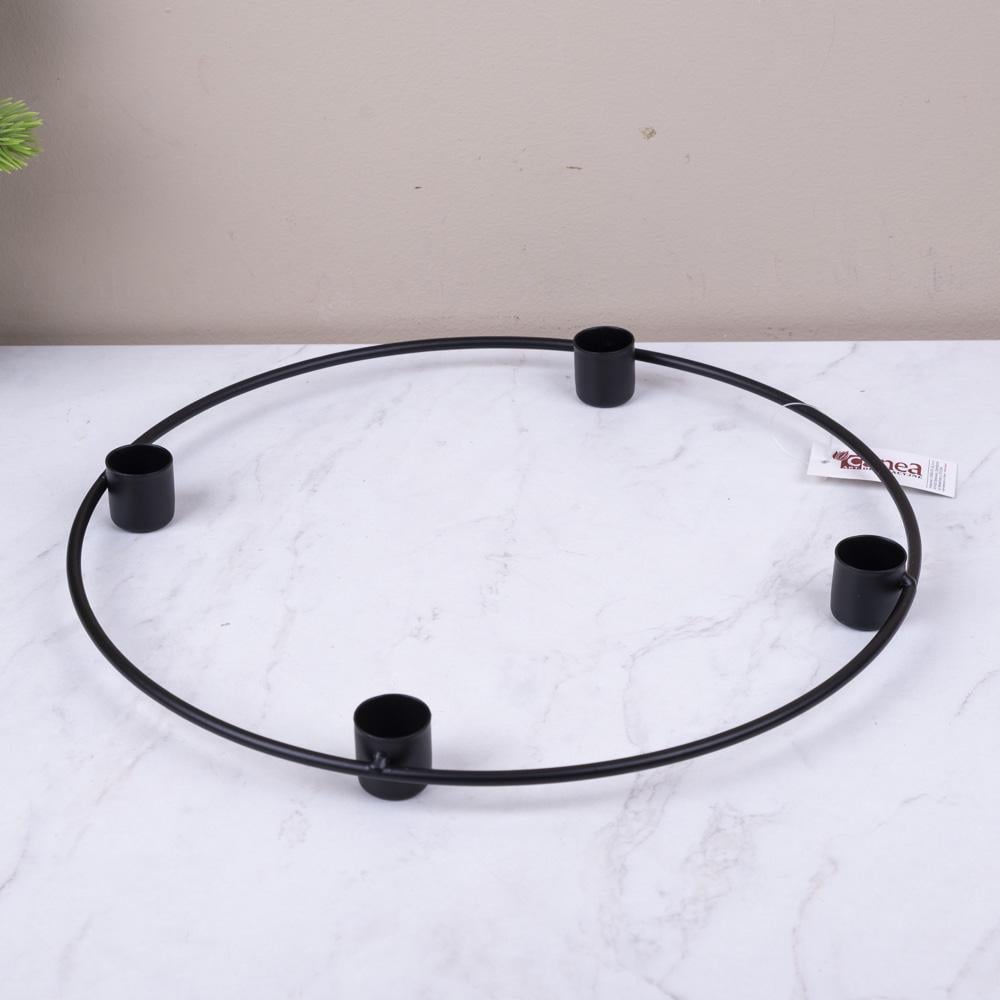 Металевий підсвічник-каркас на 4 свічки 30 см (8343)