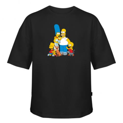 Футболка оверсайз Owi Simpsons Family XL Черный (11280520-2-22107-XL)