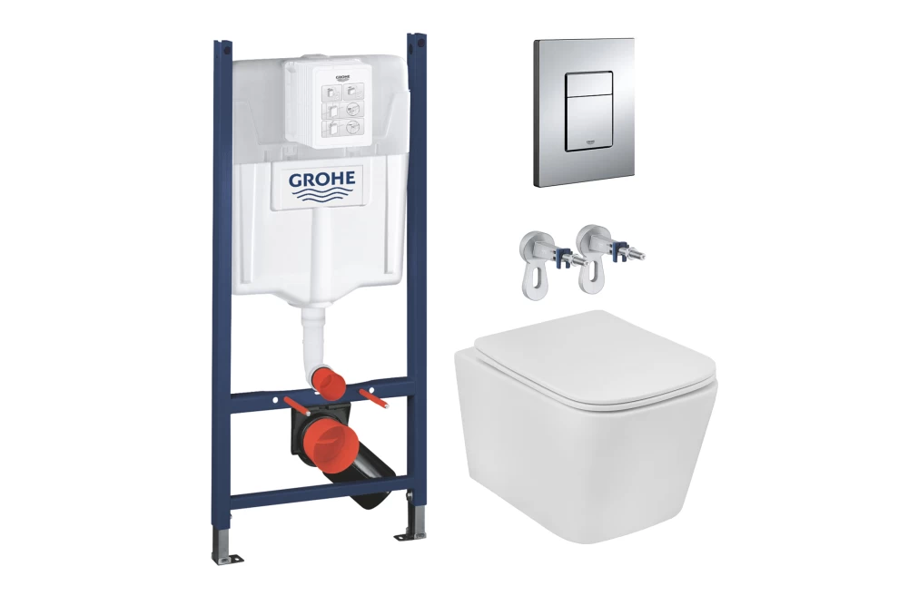 Установка Grohe Rapid SL 3в1 3884966Q Kroner Eifel WHI483429 TORNADO с сиденьем Slim Duroplast/Soft-close/Quick relase (23135826)