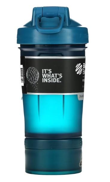 Шейкер спортивний Blender Bottle ProStak з 2 контейнерами 650 мл Navy (PS 22oz Navy) - фото 5