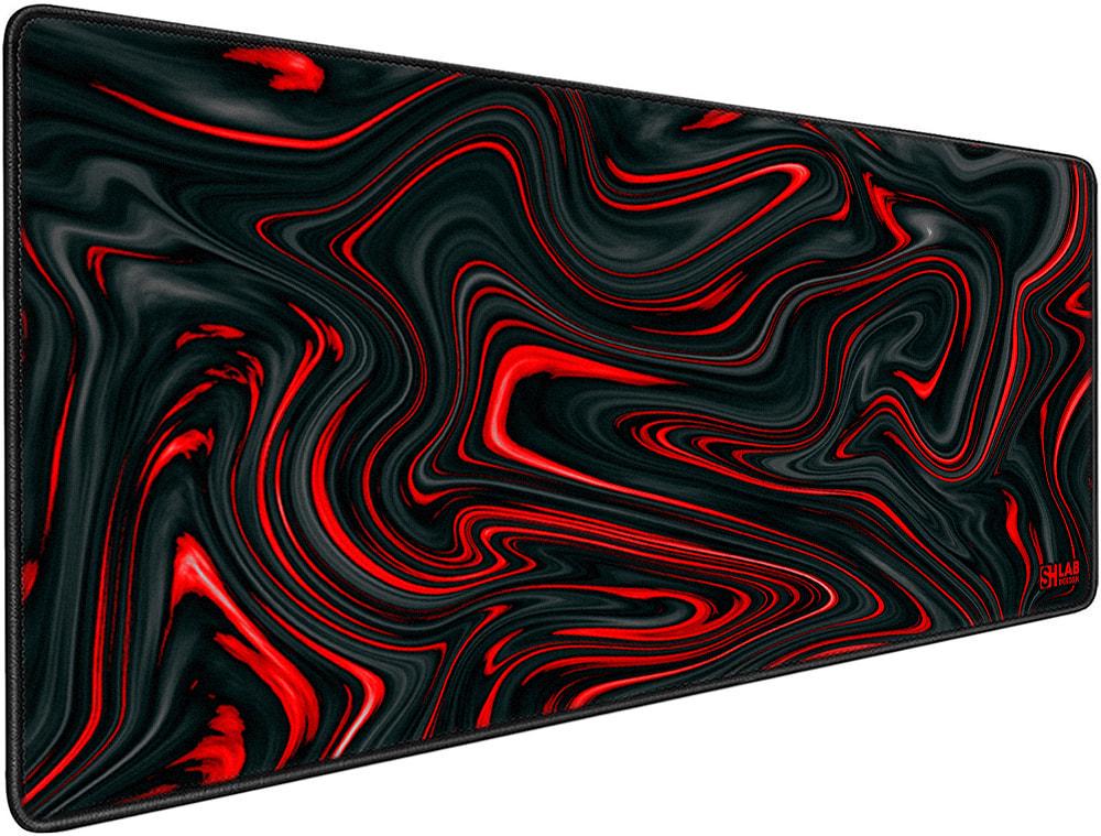 Килимок для мишки SHLab Black/Red Swirls SHM-618 70х30 см (36648)