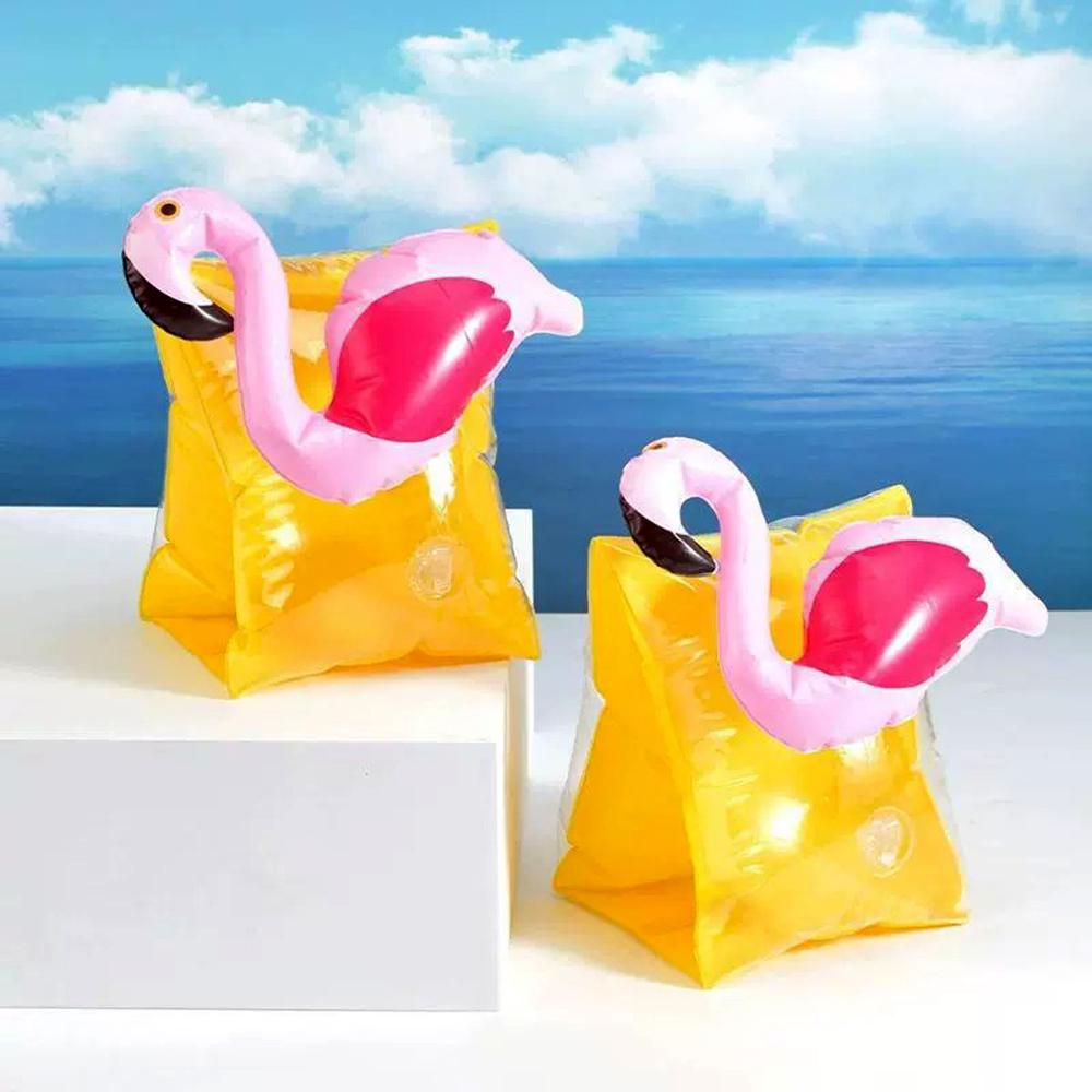 Нарукавники надувные для плавания для детей Фламинго 17x14 см Желтый - фото 3 Нарукавники надувные для плавания для детей Фламинго 17x14 см Желтый - фото 3