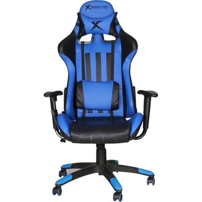 Кресло игровое Xtrike ME GC-905BU для геймеров до 135 кг Черный/Синий (605933)