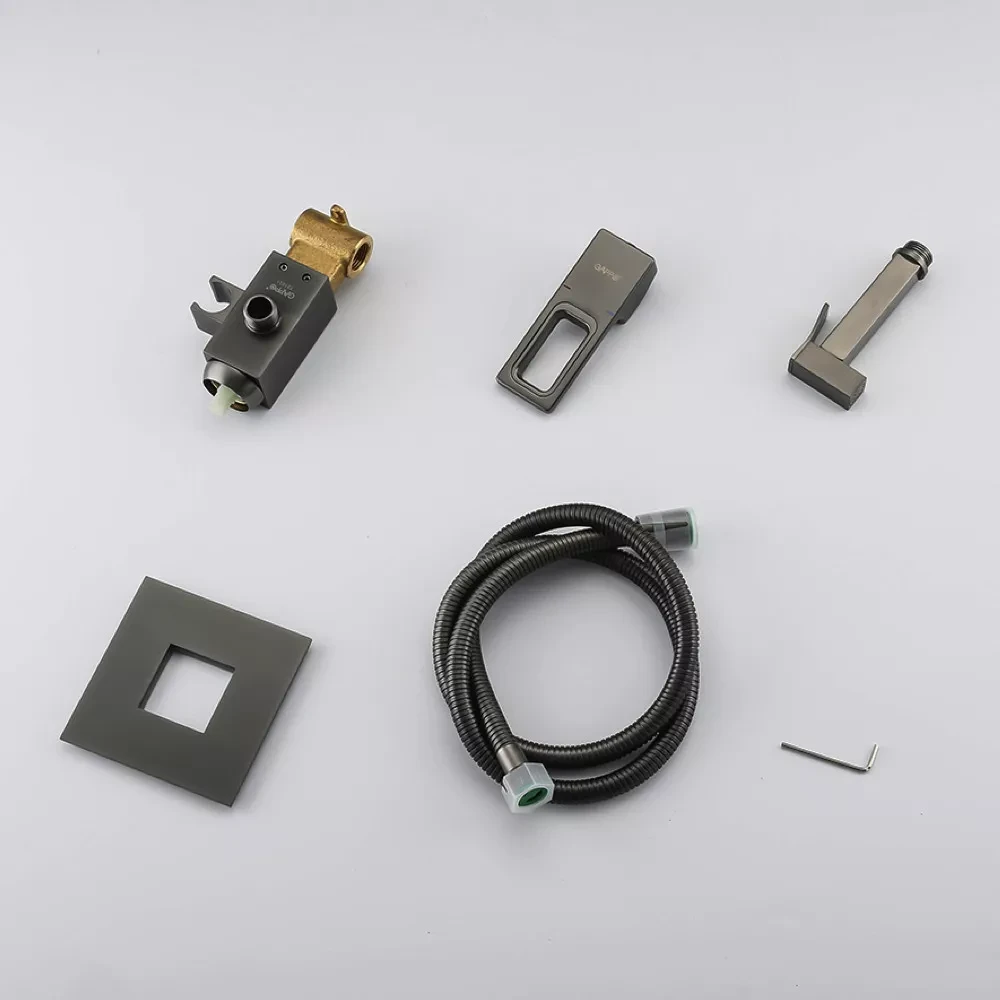 Гігієнічний душ прихованого монтажу Gappo G7217-9 Графіт (G7217-9) - фото 5