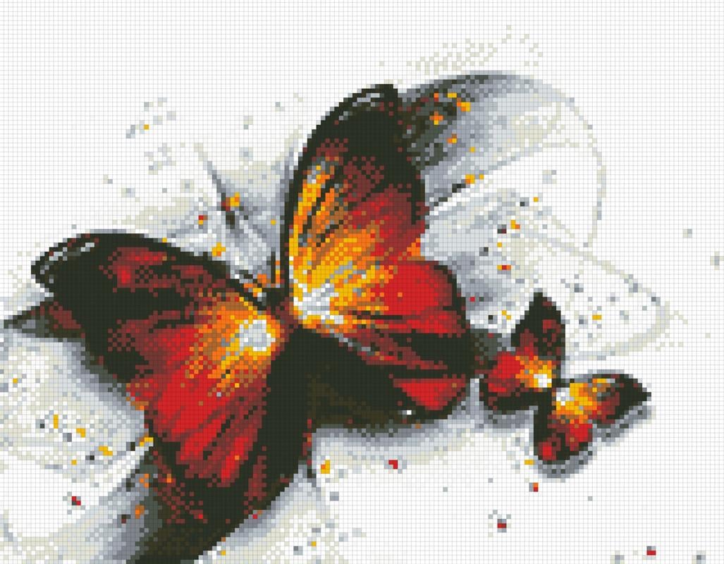 Алмазная мозаика Полет бабочки 30х40 см (АМШ-271)