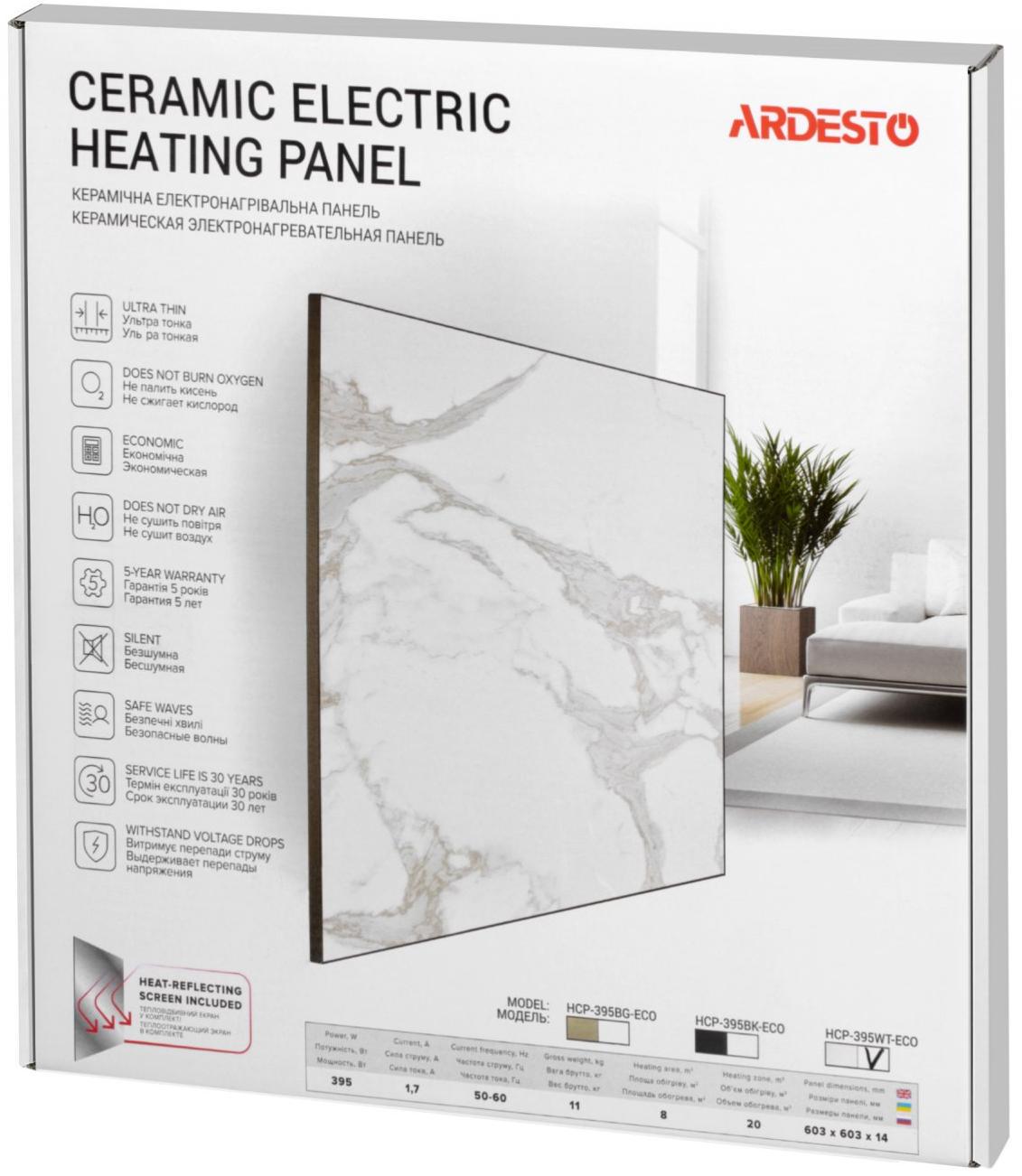 Обігрівач Ardesto HCP-395WT-ECO White (100624) - фото 4