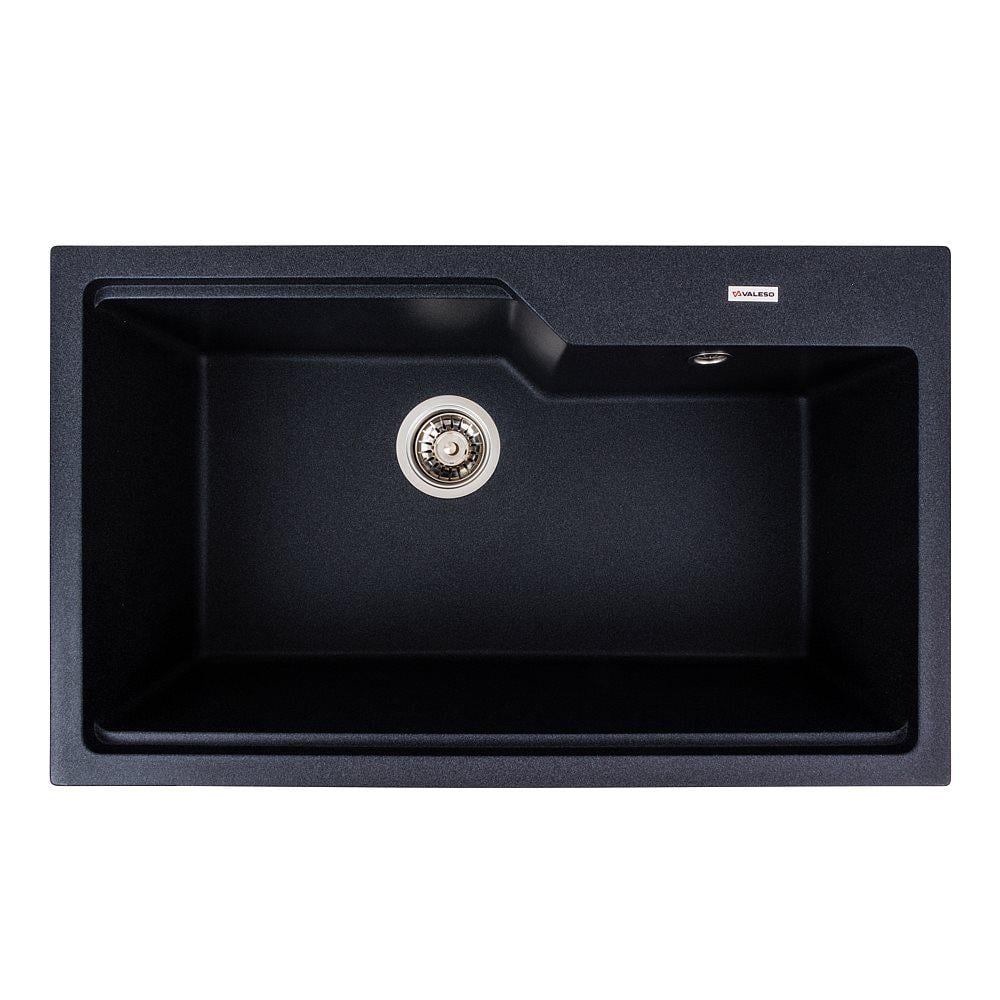 Мийка кухонна Valeso гранітна матова NIKA Карбон (7545)