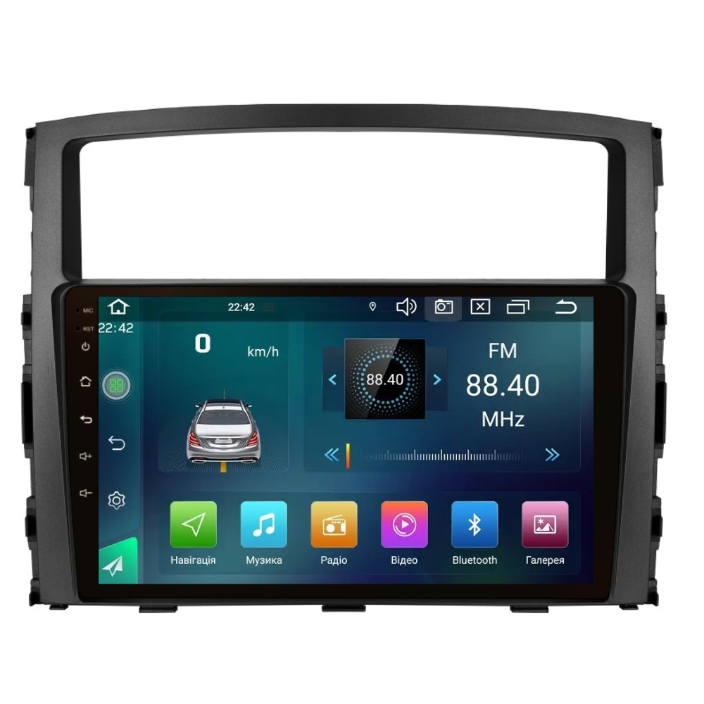 Магнитола штатная CYCLONE C9 CPL GSM Carplay 2/32 GB 4G для Mitsubishi Pajero 2007-2021 г. (AR-81419)