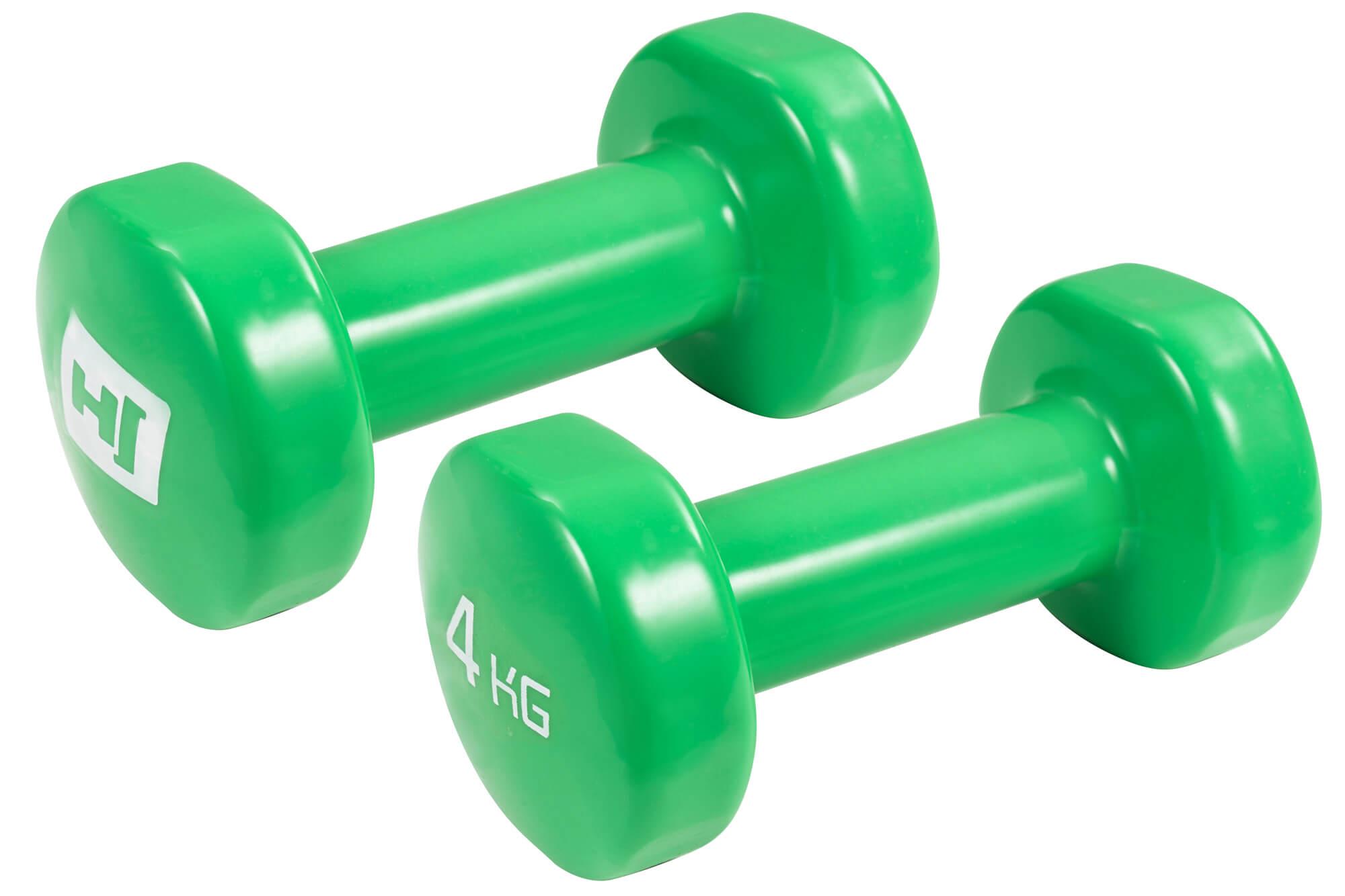 Набір гантелей Hop-Sport HS-V040DC 2х4 кг круглих вінілових Зелений - фото 2 Набір гантелей Hop-Sport HS-V040DC 2х4 кг круглих вінілових Зелений - фото 2