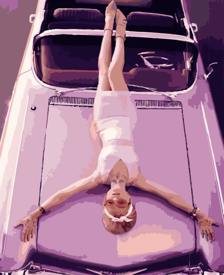 Картина по номерам Strateg Розовый гламур 40x50 см (GS445)