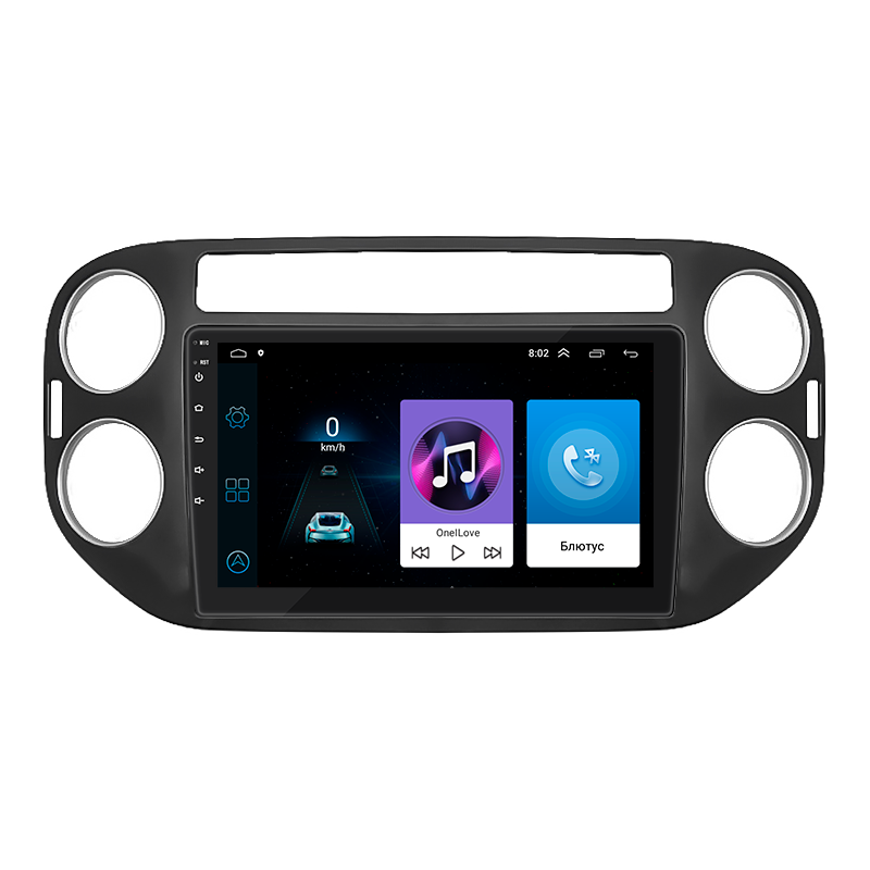 Магнитола штатная Lesko для Volkswagen Tiguan I 2007-2011 1/16Gb/Wi-Fi Optima 9"