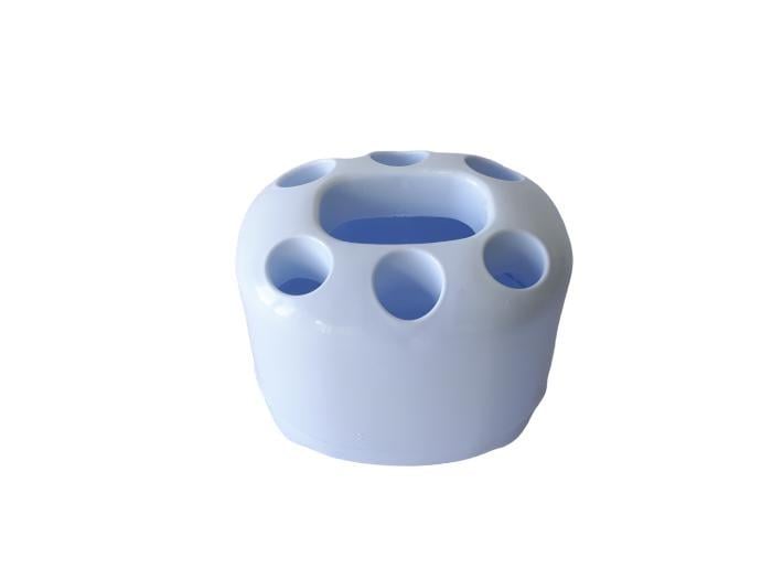 Подставка-стакан для зубных щеток и пасты пластиковый L-199 12х10 см (1125857292)