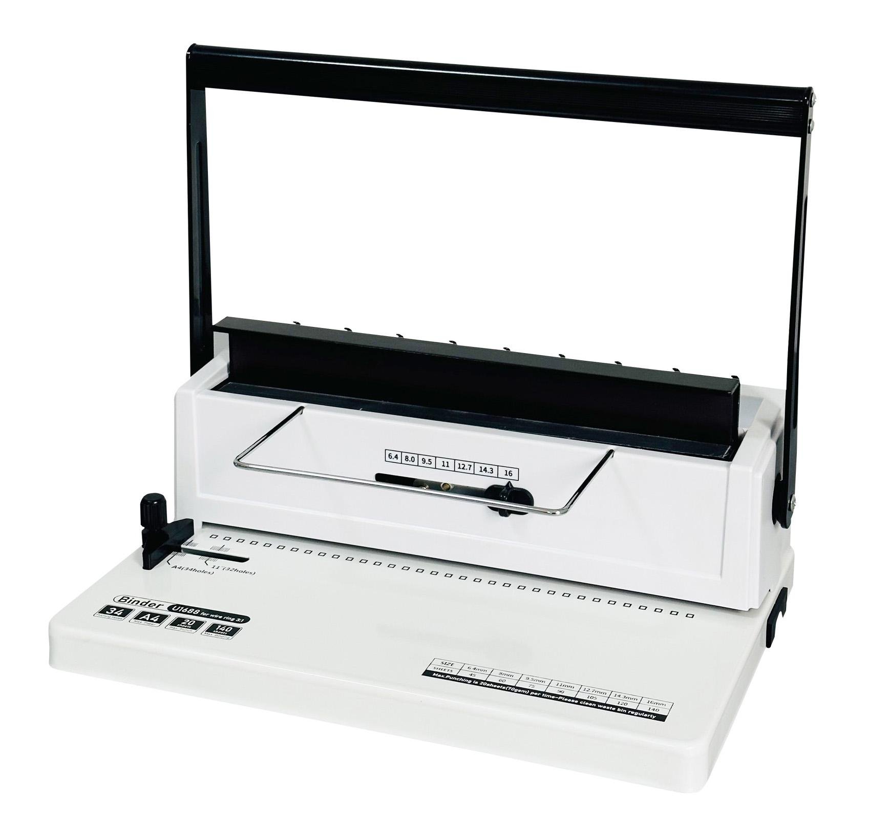 Биндер на металлическую пружину YIBO U1688 квадратные отверстия (000016322)