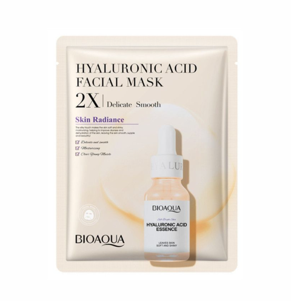 Маска для лица Bioaqua Hyaluronic Acid 2X Delicate Smooth с гиалуроновой кислотой 30 г (011513)