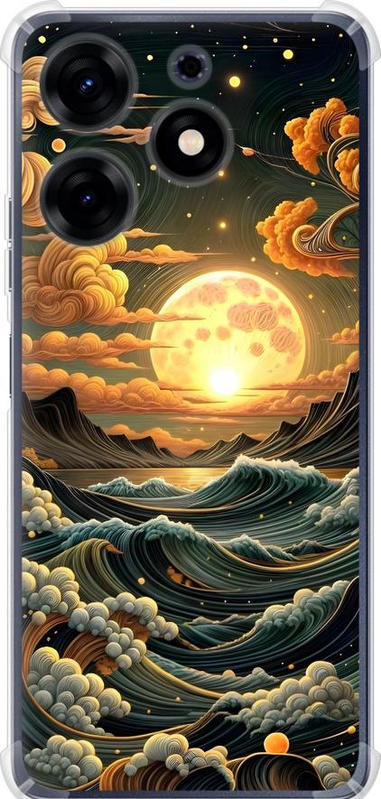 Чехол на Tecno Spark 10 Pro Арт волны (6332sp-3022-42517)