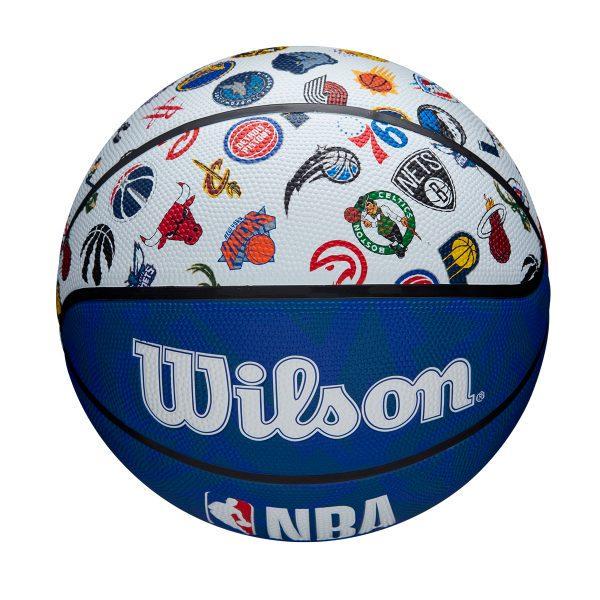 М'яч баскетбольний Wilson NBA All Team Basketball Outdoor 7 7 вуличний (WTB1301XBNBA) - фото 3