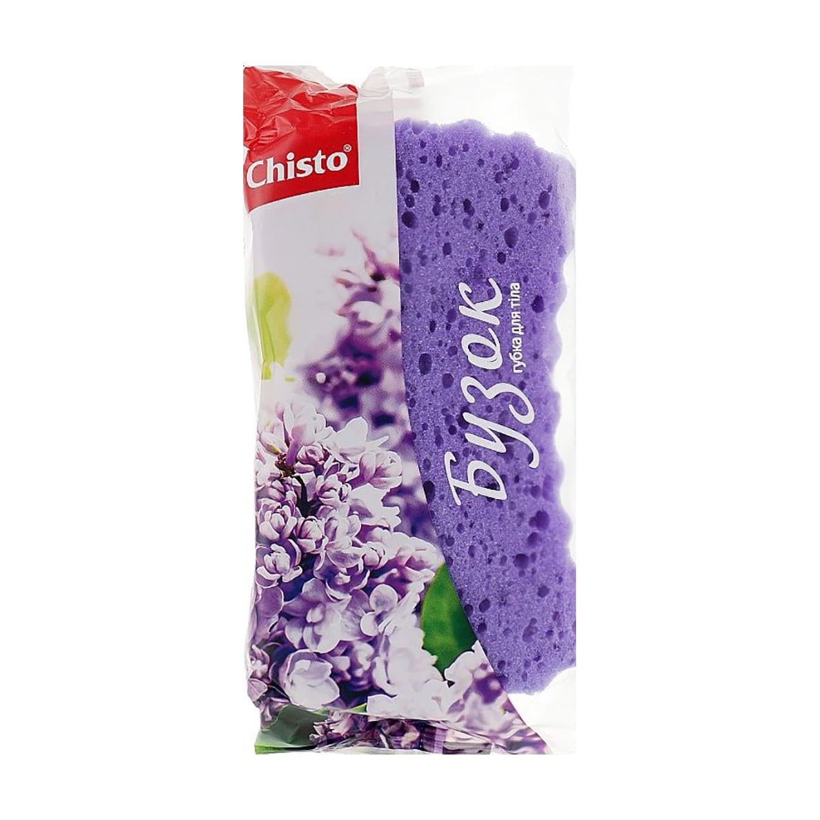 Губка банная поролоновая Chisto Сирень