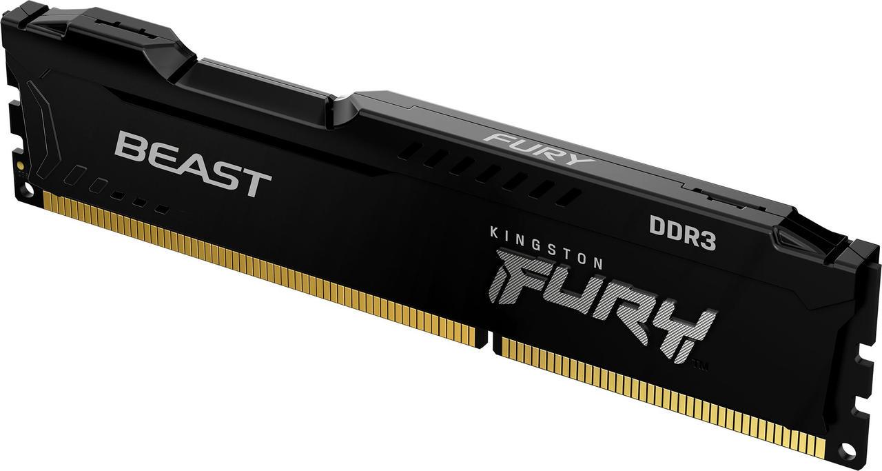 Пам'ять для настільних комп'ютерів Kingston Fury 8 GB DDR3 1600 MHz Beast Чорний (KF316C10BB/8) - фото 2