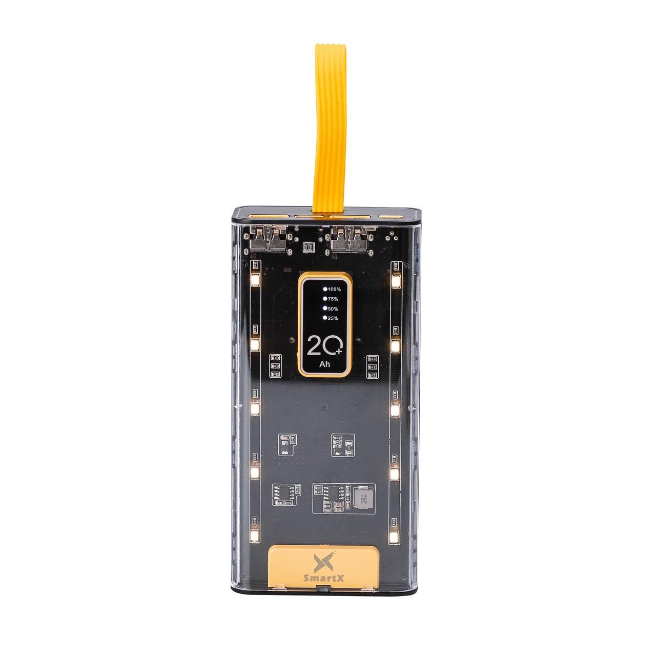 Повербанк SmartX Fast Charge X-101 20000 mAh 4 встроенных кабеля (2739588451) - фото 8