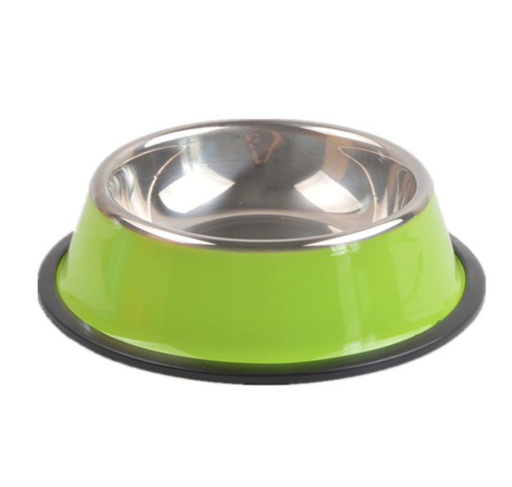 Миска для животных из нержавеющей стали 1,2 л 30 см Зеленый (2296440514) - фото 1