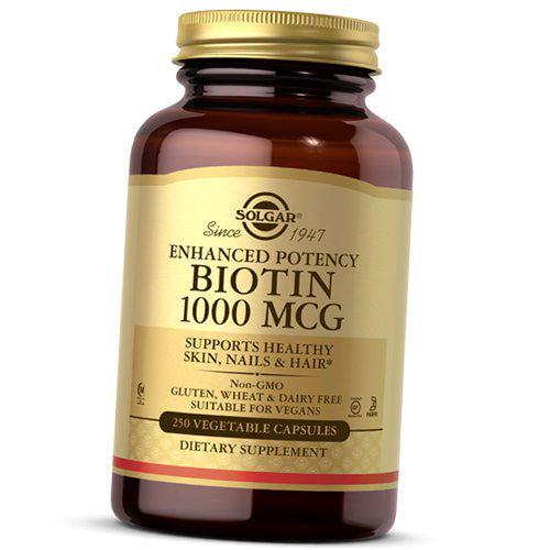 Біотин Biotin 1000 250 вег. капс. (36313188)