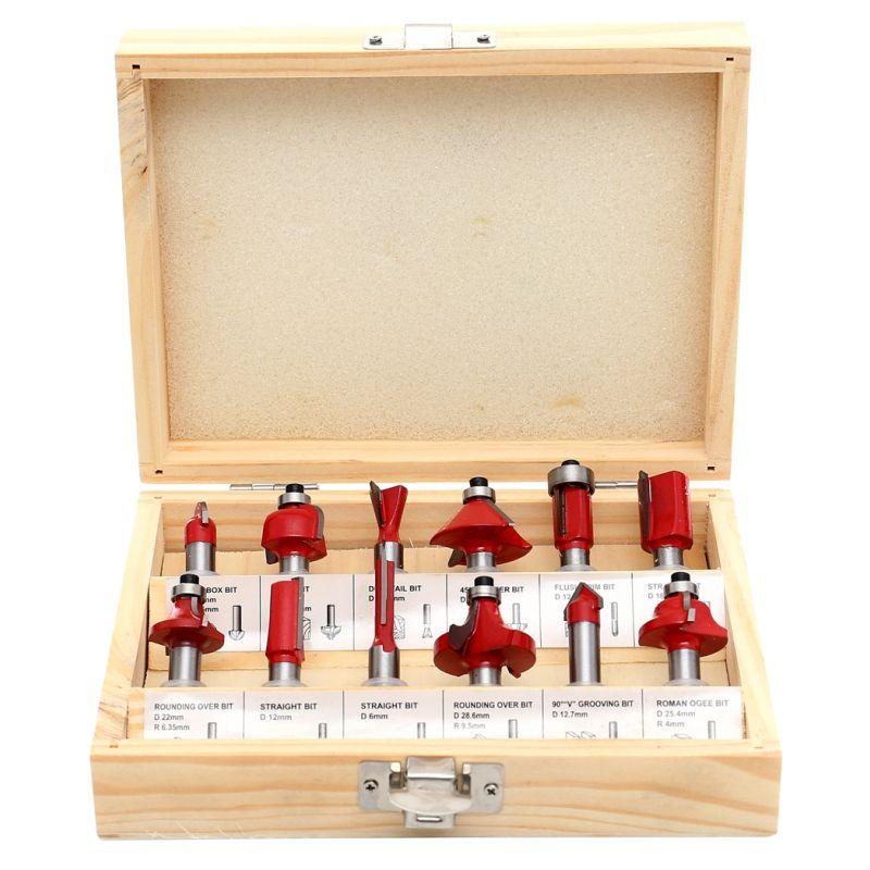 Набор фрез по дереву Kraft&Dele KD10282 2415718410 в деревянном футляре 12 шт. 8 мм (2415718410) Набор фрез по дереву Kraft&Dele KD10282 2415718410 в деревянном футляре 12 шт. 8 мм (2415718410)
