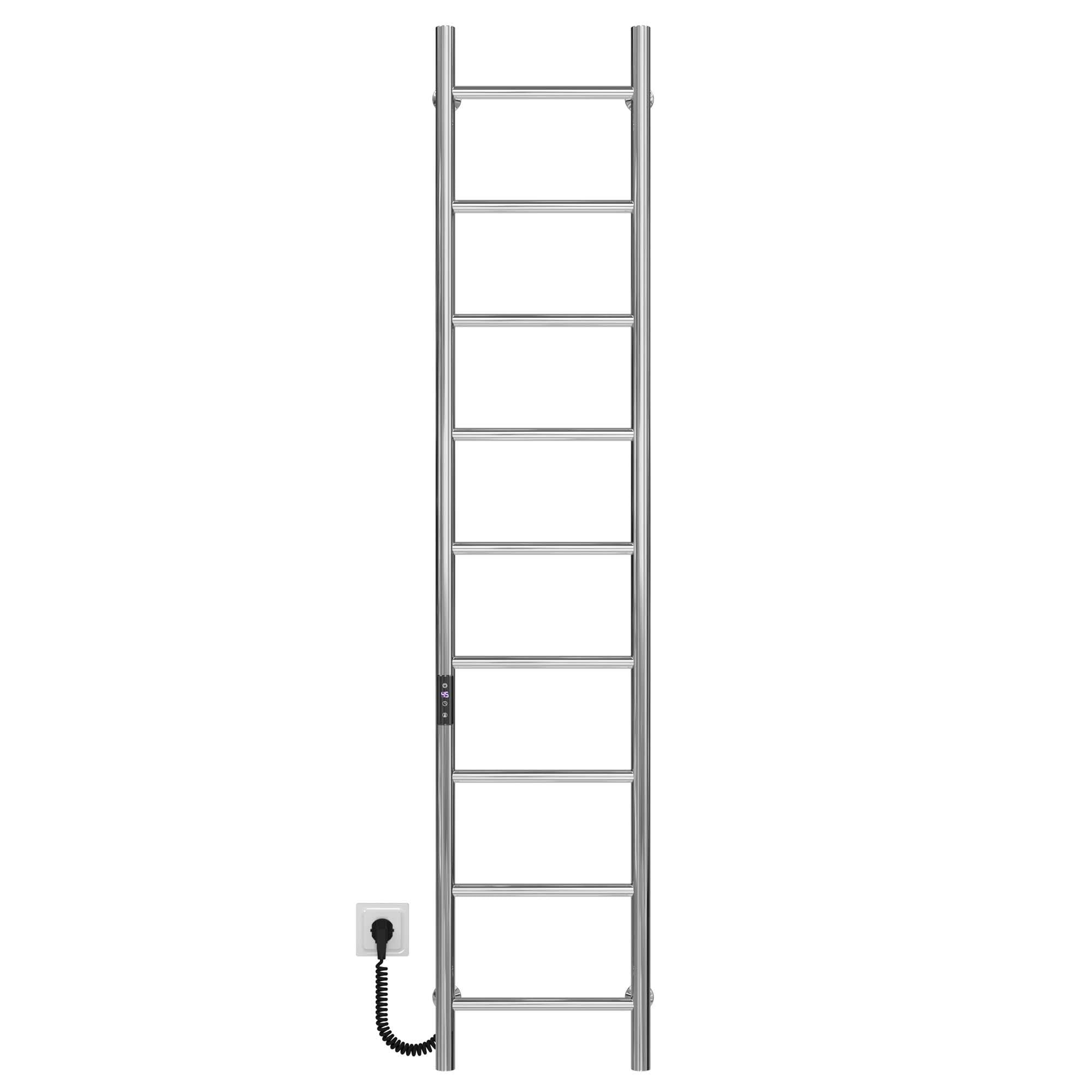 Полотенцесушитель электрический Deffi Орион П9 JD03 левое подключение нержавеющая сталь 400х1600 мм Хром (C.OR.160.40.9.ECL1)