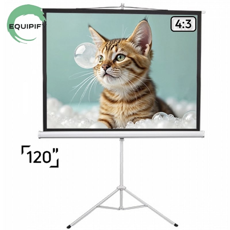 Екран для проєкторів EQUIPIFY SRM-1104 мобільний тринога 120" 244x183 см 4:3 (tf2928) - фото 2 Екран для проєкторів EQUIPIFY SRM-1104 мобільний тринога 120" 244x183 см 4:3 (tf2928) - фото 2